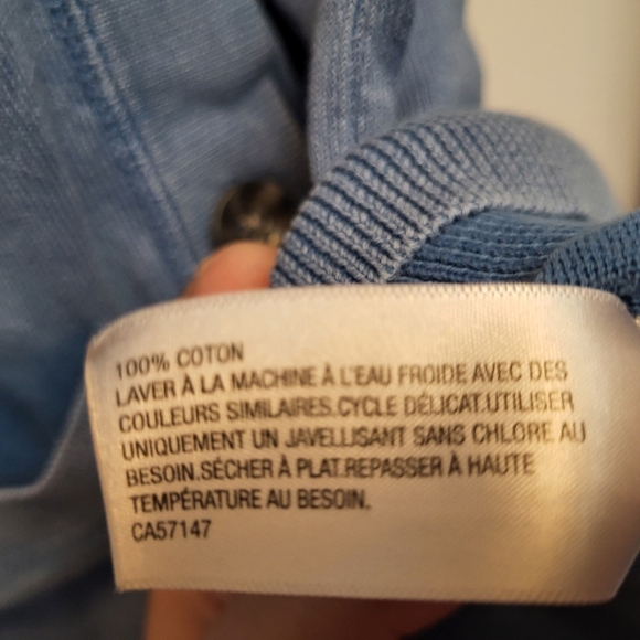 Mossimo Supply Co. Blue Cardigan Sweater V-Neck Long Sleeve - Size L - Picture 4 of 6